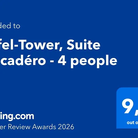 Eiffel-tower, Trocadero - 4 People Apartment